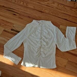 Cute Long Sleeve Long Crop Top